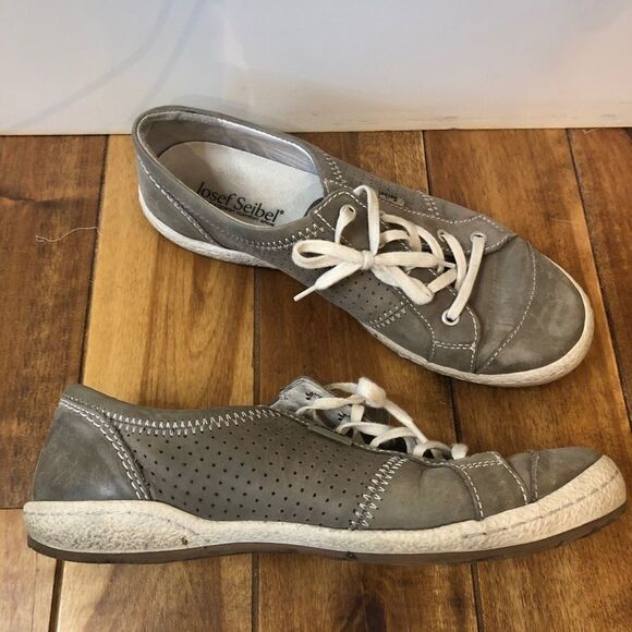 Josef Seibel lace up leather shoes sz 7 - Picture 3 of 8